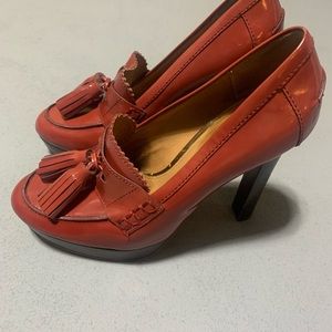 Coach Alissa Tassel Loafer Platform Heels